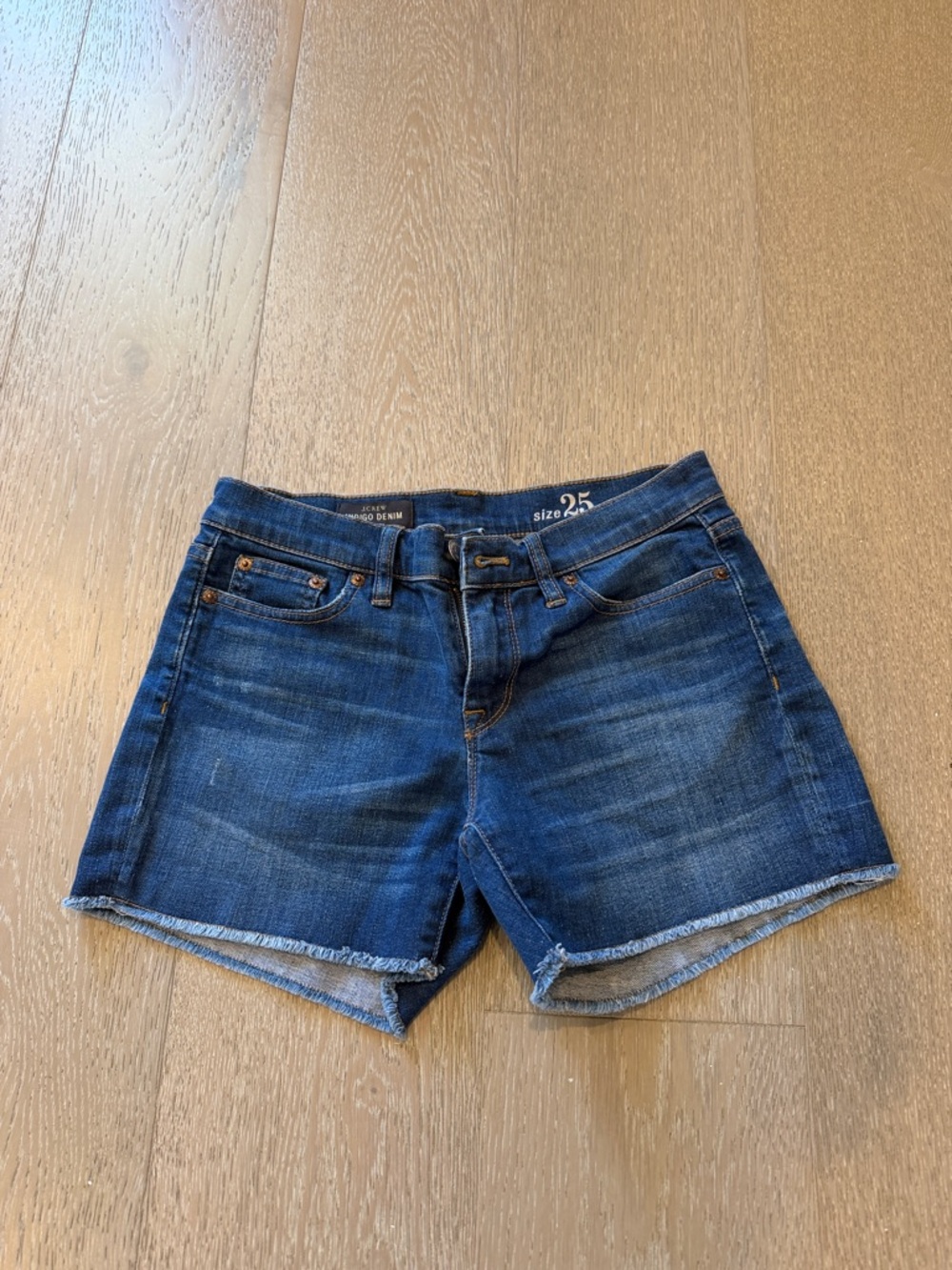 J. Crew Dark Blue Denim Cutoff Shorts